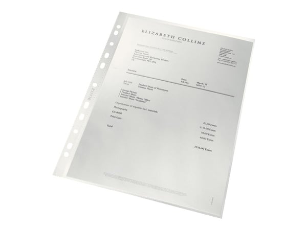 Leitz Recycle - Arkskyddare - för A4 (210 x 297 mm) - kapacitet: 25 ark - transparent - för P/N: 10040069, 46220069, 46230069, 46240069