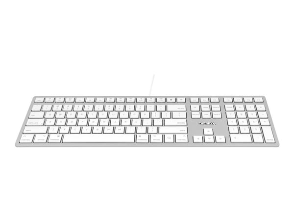 CHERRY KC 6000 SLIM FOR MAC - Tangentbord - USB - amerikansk - tangentbrytare: CHERRY SX - silver