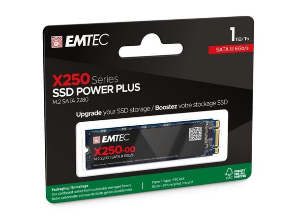 Emtec X250 960 GB M.2 2280 SATA III SSD (ECSSD1TX250)