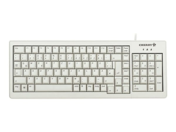 CHERRY ML5200 - Tastatur - PS/2, USB - USA - lysegrå