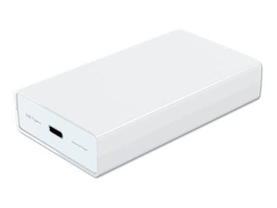 MicroConnect - Strøminjektor - IEEE 802.3af, USB-C - DC 44 - 57 V - 60 watt - utgangskontakter: 1 - hvit