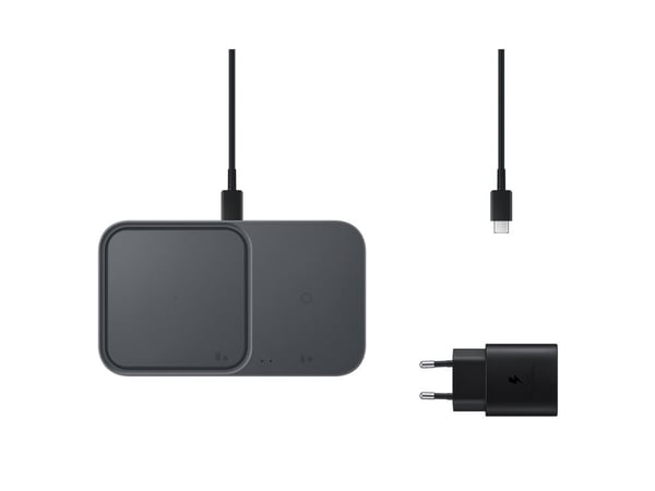 Samsung EP-P5400 - Trådløs ladepute + AC-strømadapter - 15 watt - 2.77 A - AFC - mørk grå