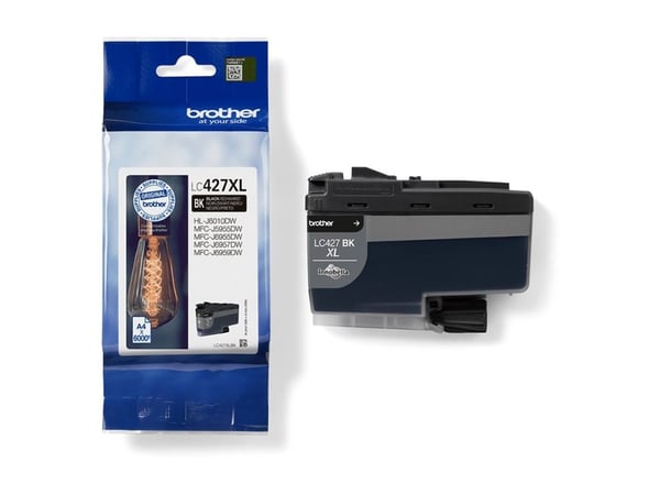 Brother LC427XLBK, 6000 sivua, 1 kpl, Kertapakkaus