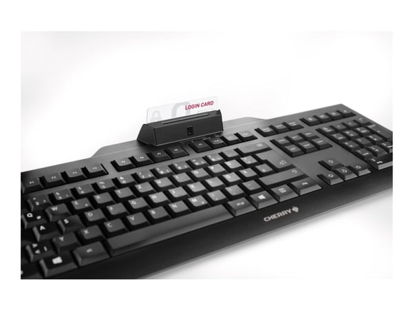 CHERRY KC 1000 SC - Tastatur - USB - Belgisk - svart