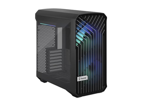 Fractal Design Torrent Compact RGB TG Light Tint - Kompakt boks - utvidet ATX (E-ATX) - ingen strømforsyning (ATX) - svart - USB/lyd