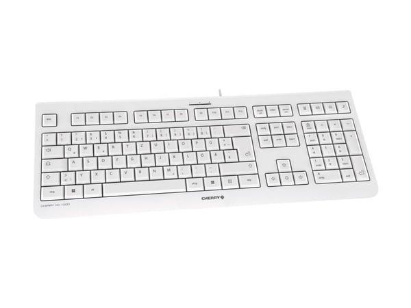 CHERRY KC 1000 - Tastatur - QWERTY - USA - lysegrå