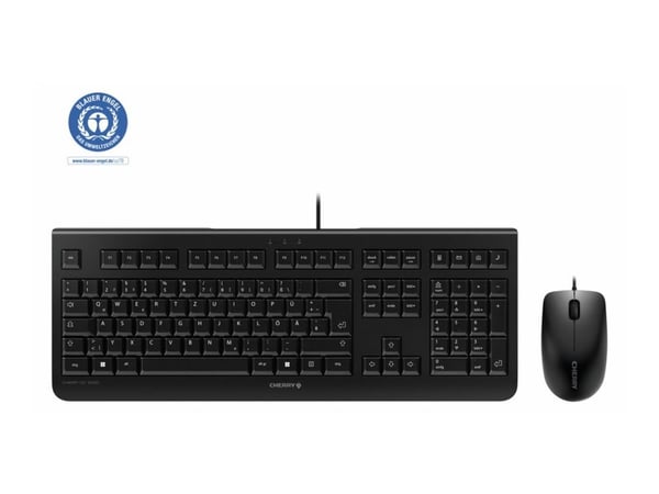 CHERRY DC 2000 - Sats med tangentbord och mus - USB - italiensk - svart
