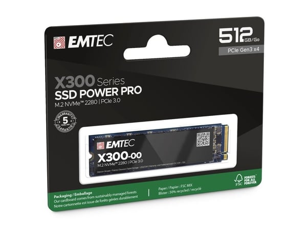 Emtec X300, 512 GB, M.2, 1700 MB/s