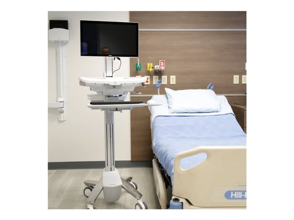 Ergotron StyleView - Vagn - för LCD-skärm/PC-utrustning - medicinsk - plast, aluminium, zinkpläterat stål - grå, vit, polerat aluminium - skärmstor...