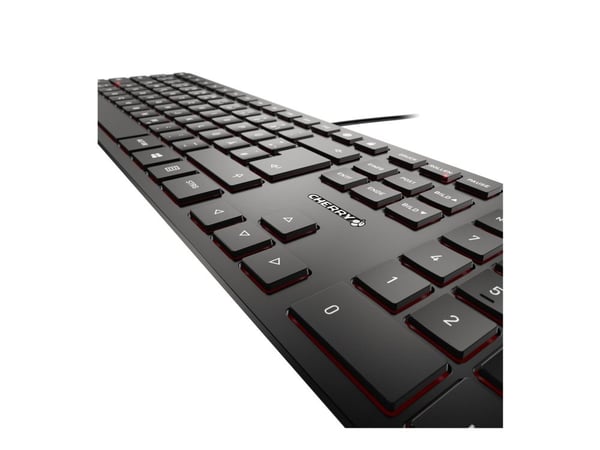 CHERRY KC 6000 SLIM - Tastatur - USB - Fransk - tastsvitsj: CHERRY SX - svart