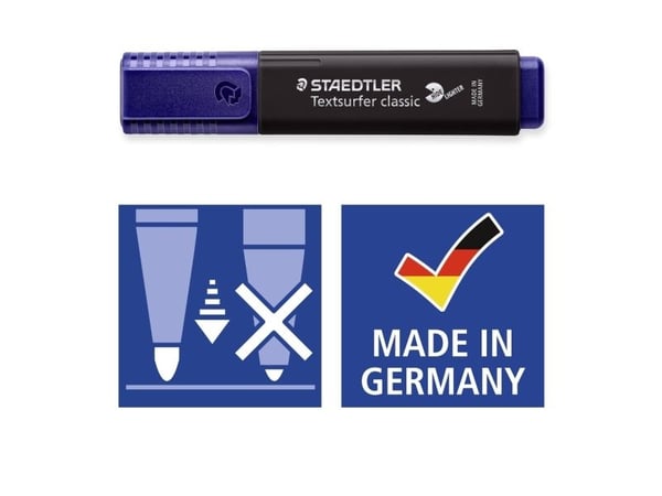 Tekstmarker Staedtler 364 black Textsurfer Classic - (10 stk.)