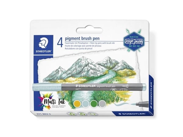 Staedtler pigmentbørstepenn 371, Gull, 1 stk