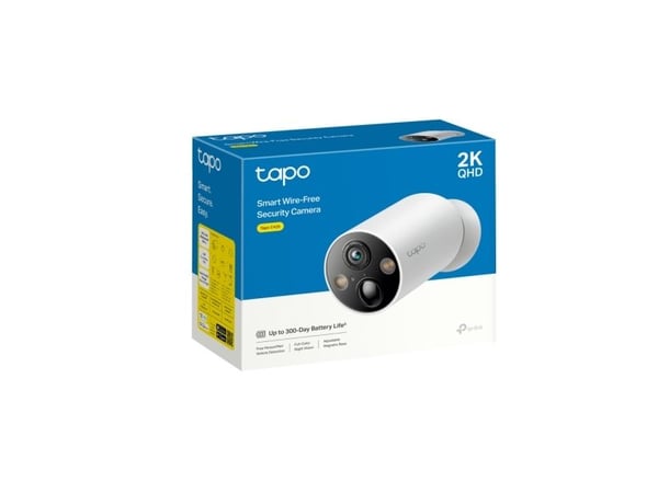 TP-Link Tapo C425 4-Pack, IP-sikkerhetskamera, Utendørs, Trådløs, Tak/Vegg, Hvit, Kule (form)