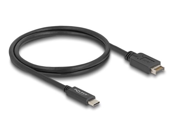 Delock - USB-kabel - 20 pin USB Type E (hann) Key A til 24 pin USB-C (hann) - 1 m - up to 10 Gbps data transfer rate