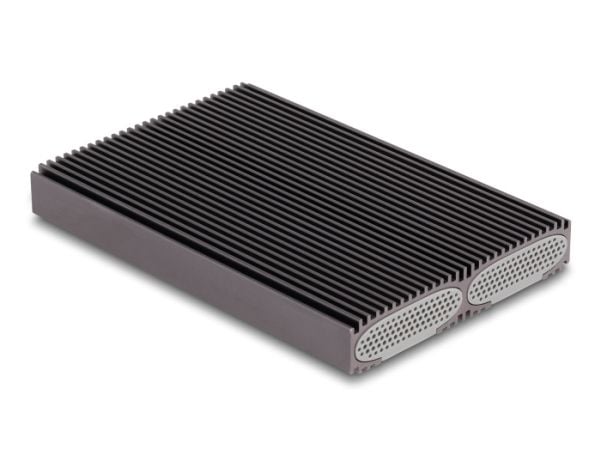 Delockin ulkoinen USB Type-C Dual Combo -kotelo 2 x M.2 NVMe PCIe- tai SATA SSD-asemalle - ilman työkaluja
