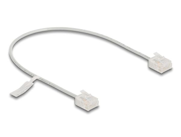 Delock - Koblingskabel - RJ-45 (hann) til RJ-45 (hann) - 30 cm - 2.6 mm - UTP - CAT 6 - formstøpt - grå