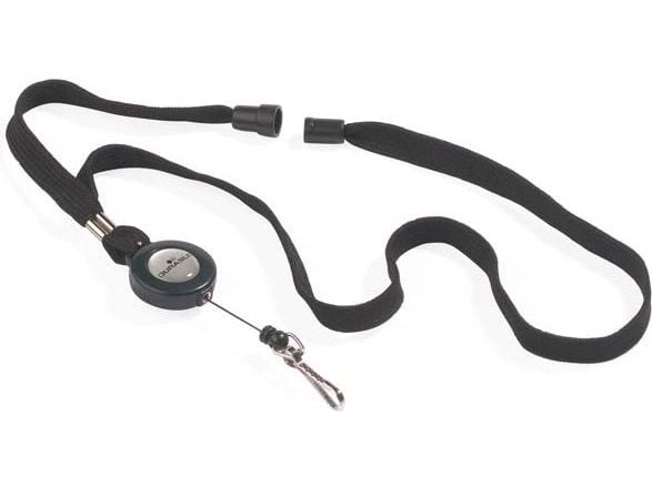 DURABLE - Halsband med rulle - svart (paket om 10) - för P/N: 8135-19, 8136-19