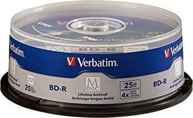 Verbatim M-Disc - 25 x BD-R - 25 GB 4x - spindel