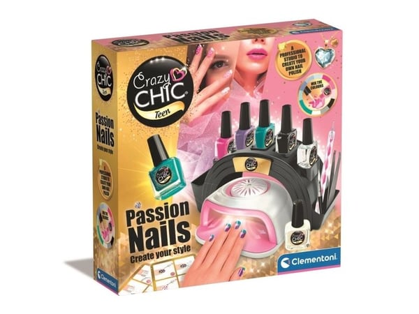 Clementoni Crazy Chic Salon neglelakkering / negle styling-set