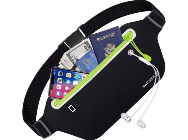 Swissten skulder-/beltetaske for mobil opptil 7" svart