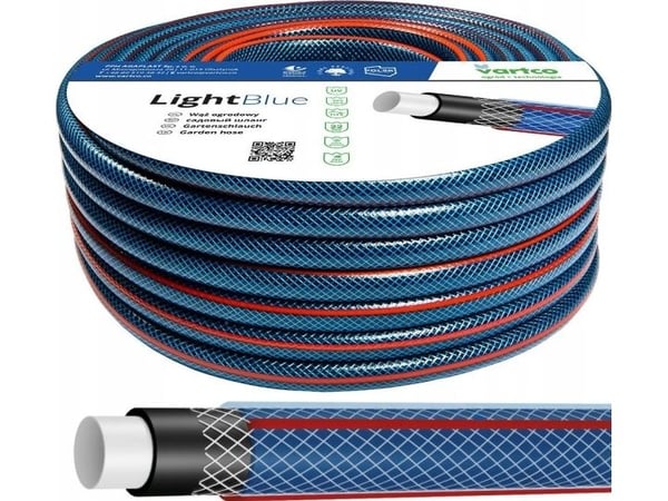 Garden hose 3/4" 20m 4-wire LIGHT BLUE Vartco LIGHT BLUE 1008340020