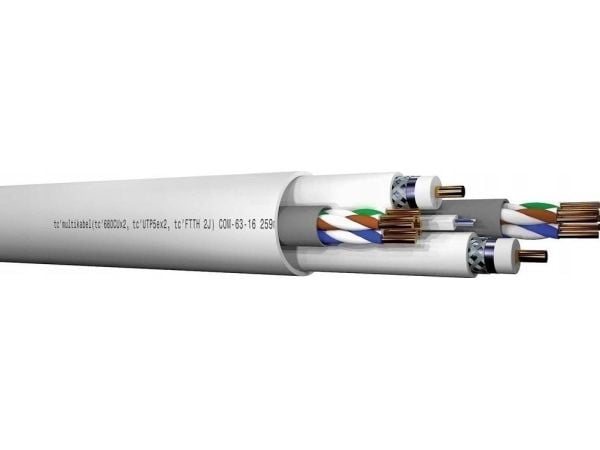 Elpio MULTIKABEL Kabel 2XTC80 CU (1.02/A/OPLOT 80% RG6 + 2XUTP5E+ 1XFTTH 2J) 26436 Elpio