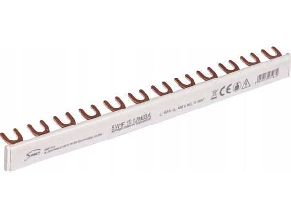 Simet TILKOBLE STRØM BUSS - TALT 1-FAS 63A 12 MOD. TVERRSNITT 10MM2 SW1F 10 12M63A 81991006