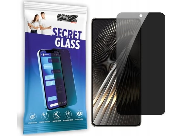 GrizzGlass personvernskjerm GrizzGlass SecretGlass til Xiaomi Redmi Turbo 3