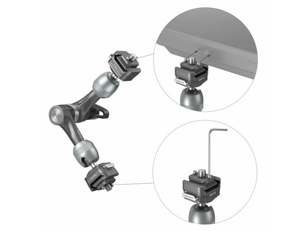 SmallRig 4490, Grå, Gjuten aluminium, Silikon, Rostfritt stål, 242 g, 103,5 mm, 43,5 mm, 65 mm