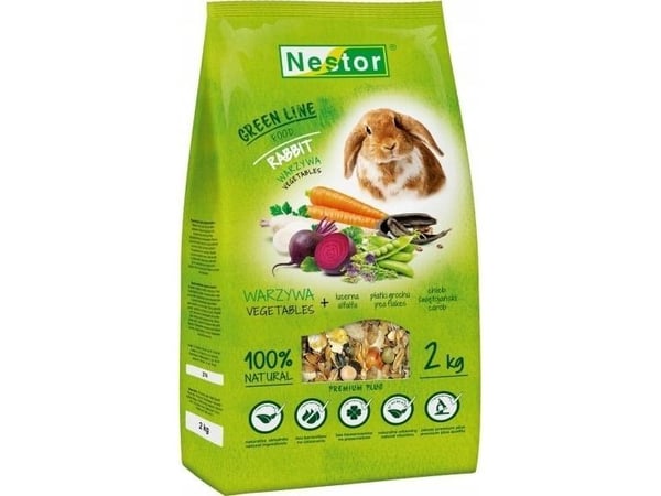 Nestor GREEN LINE fôr til kaniner 2 kg