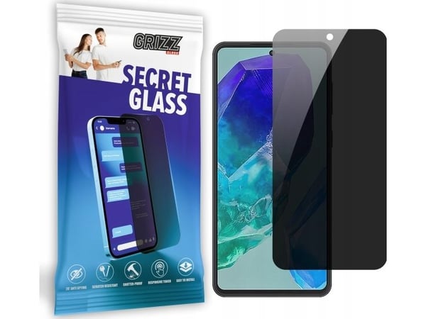 GrizzGlass SecretGlass personvernskjerm til Samsung Galaxy M55