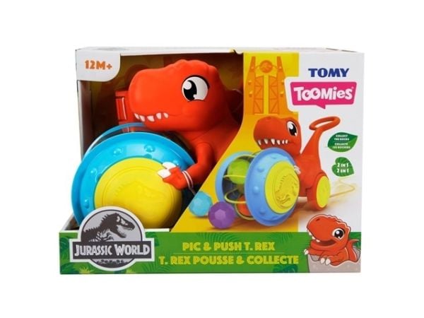 Tomy Pic & Push T-Rex, 1 måned(er), Flerfarget, 200 g