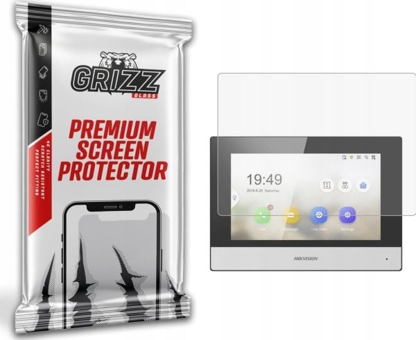 GrizzGlass matt folie GrizzGlass PaperScreen for video-dørtelefon HIKVISION DS-KH6320-WTE1-W 7"