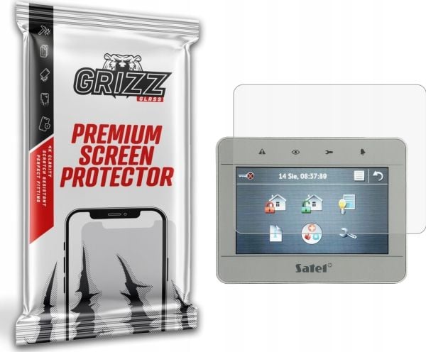 GrizzGlass matt folie PaperScreen for Satel alarmmanipulator Satel INT-TSG-SSW 4,3
