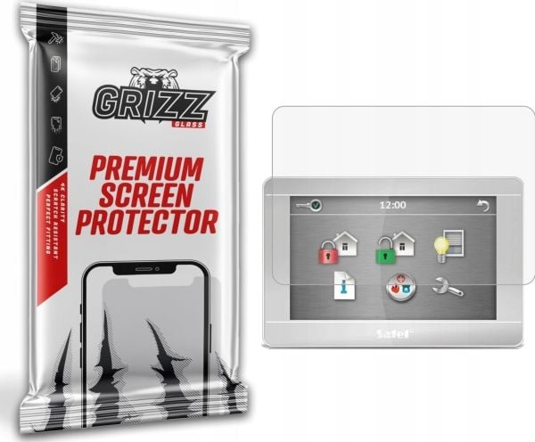 GrizzGlass matt folie PaperScreen for alarmskjermmanipulator Satel INT-TSH-SSW 7"