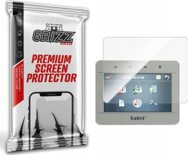 GrizzGlass navigasjonsdeksel + keramisk film CeramicFilm til Satel INT-TSG-SSW 4,3"