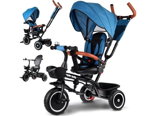 Tiny Bike Lasten kolmipyörä Tiny Bike 3in1 kuomulla Pivotable SP0650