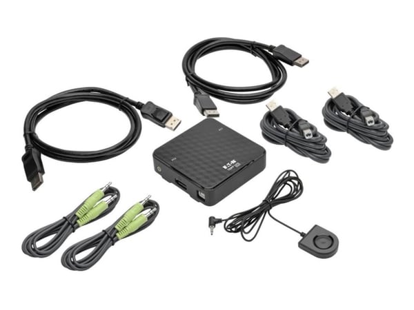 Tripp Lite B004-DP2UA2-K, 3840 x 2160 pikseliä, Musta
