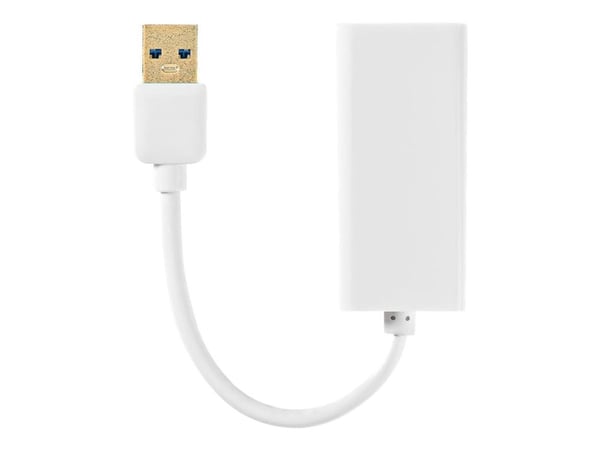 Nedis - Nettverksadapter - USB 3.0 - Gigabit Ethernet x 1 - hvit