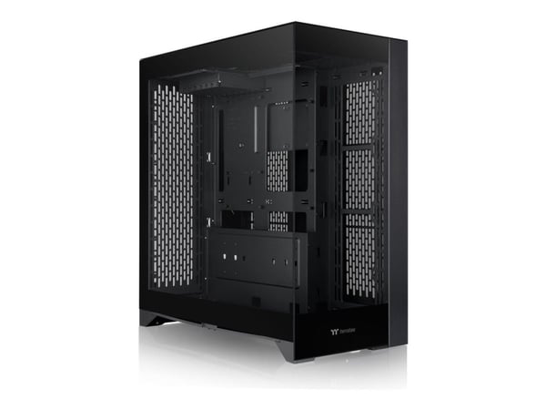 Thermaltake CTE E600 MX - Mid tower - utökad ATX - genomskinlig sidopanel (härdat glas) - ingen strömförsörjning (PS/2) - svart - USB/ljud