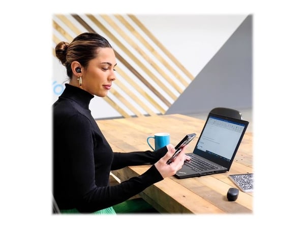 JLab Audio JBuds Air Pro - True wireless-hodetelefoner med mikrofon - i øret - Bluetooth - svart