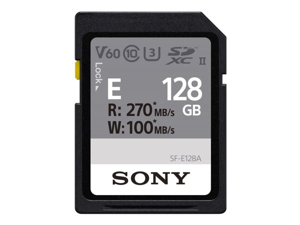 Minnekort Sony minnekort SDXC 128GB E UHS-II C10 U3 V60