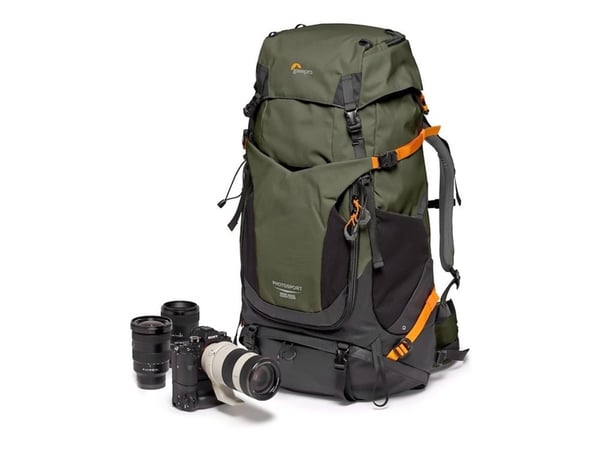 Lowepro Photo Sport PRO 55L AW IV - Ryggsekk S-M for digitalfotokamera med linser - robust - 420D Oxford-nylon, 420D diamond ripstop nylon - mørk g...