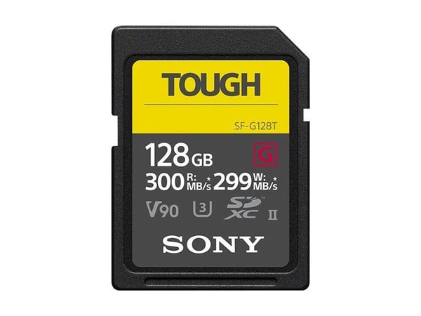 Sony SF-G series TOUGH SF-G128T - Flash-minneskort - 128 GB - Video Class V90 / UHS-II U3 / Class10 - SDXC UHS-II