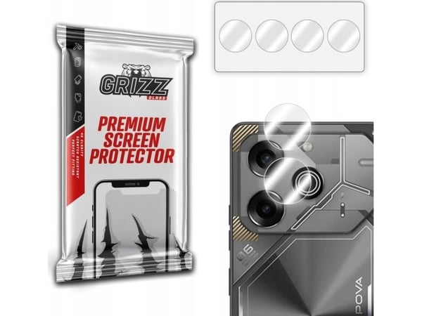 GrizzGlass Szkło na aparat GrizzGlass HybridGlass Camera til Tecno Pova 6 Pro