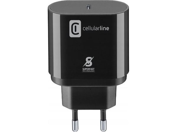Cellularline ACHSMUSBCPD25WK, Sisätila, AC, Musta
