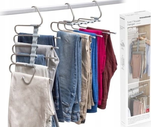 InnovaGoods multifunksjonell buksehenger 5-i-1