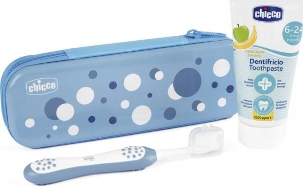 Chicco alltid med leende-set: tandborste och tandkräm