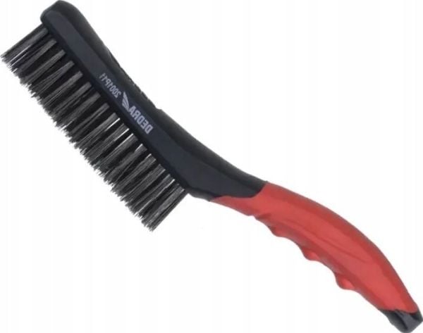 Dedra stålbørste 4-rekkers, stål, 260 mm, tomanns/flett håndtak
