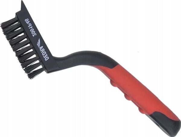 Dedra stålbørste 5-radet nylon 180 mm dobbelt håndtak